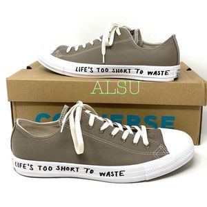 Rare Converse “Life’s Too Short”, Unisex, Men Women, Chuck Taylor, Size 10